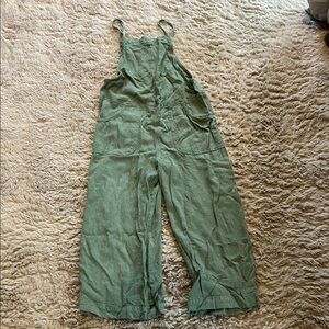 Cat & Jack Green Utility Jumpsuit with Adjustable Straps